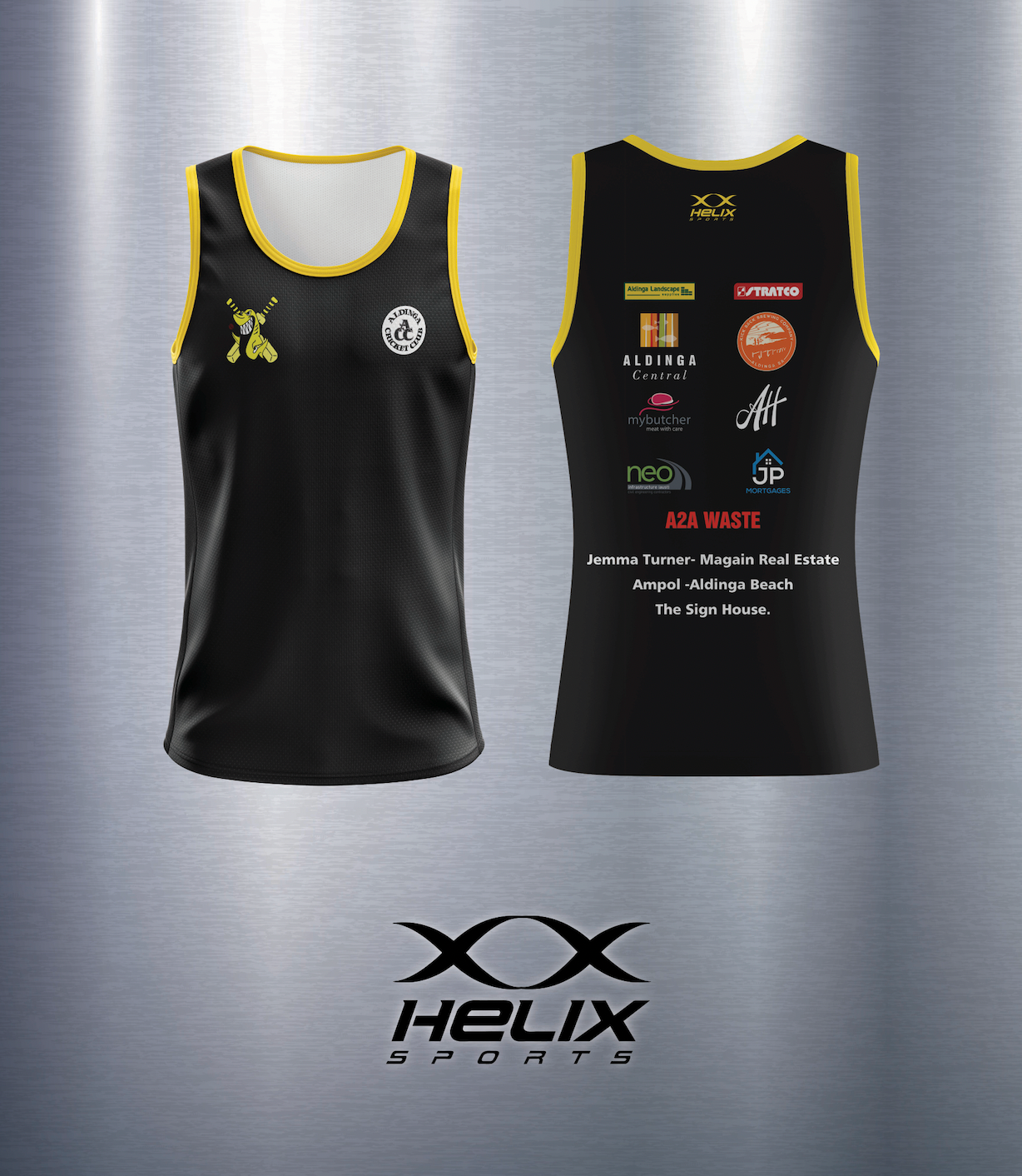 Aldinga CC - Youth Sublimated Training Singlet